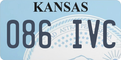 KS license plate 086IVC