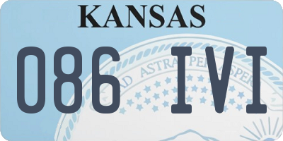 KS license plate 086IVI