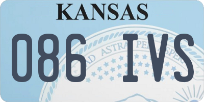 KS license plate 086IVS