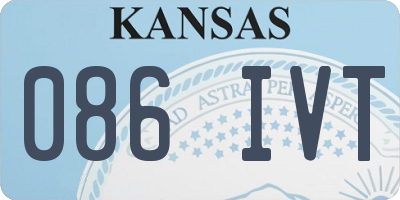 KS license plate 086IVT
