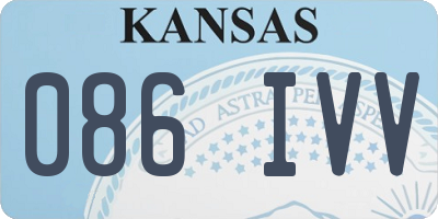 KS license plate 086IVV