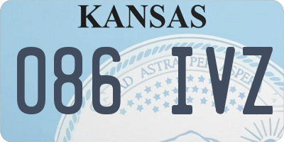 KS license plate 086IVZ