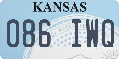KS license plate 086IWQ