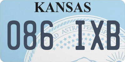 KS license plate 086IXB