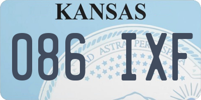 KS license plate 086IXF