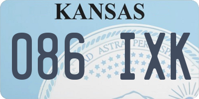 KS license plate 086IXK