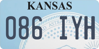 KS license plate 086IYH
