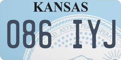 KS license plate 086IYJ