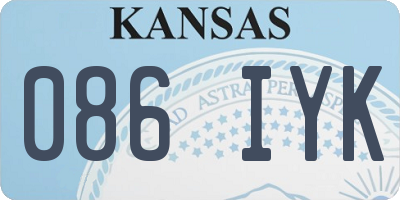 KS license plate 086IYK
