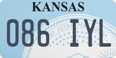 KS license plate 086IYL