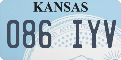 KS license plate 086IYV