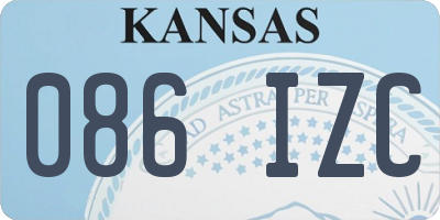 KS license plate 086IZC