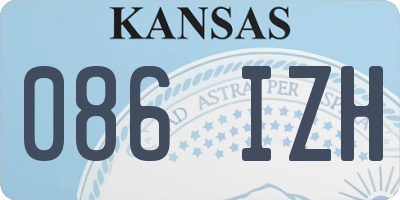 KS license plate 086IZH