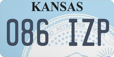 KS license plate 086IZP