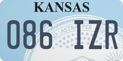 KS license plate 086IZR