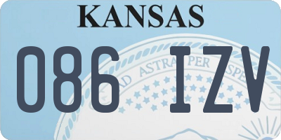 KS license plate 086IZV
