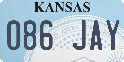 KS license plate 086JAY