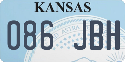 KS license plate 086JBH