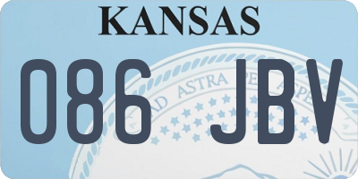 KS license plate 086JBV