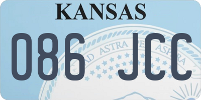 KS license plate 086JCC