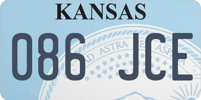 KS license plate 086JCE