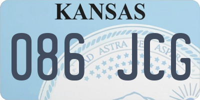 KS license plate 086JCG
