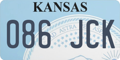 KS license plate 086JCK