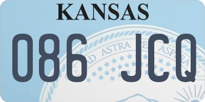 KS license plate 086JCQ