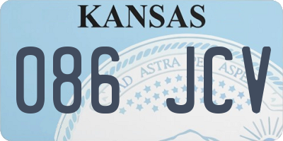 KS license plate 086JCV