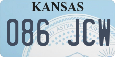 KS license plate 086JCW