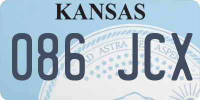 KS license plate 086JCX