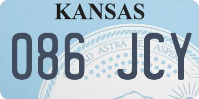 KS license plate 086JCY