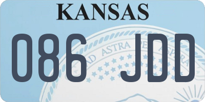 KS license plate 086JDD