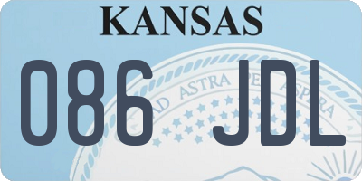 KS license plate 086JDL