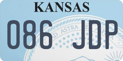 KS license plate 086JDP