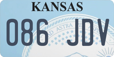 KS license plate 086JDV