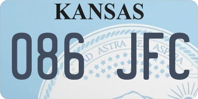 KS license plate 086JFC