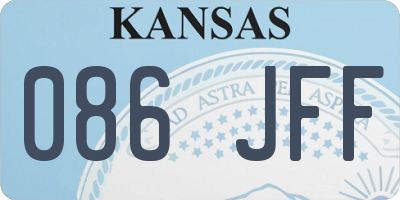 KS license plate 086JFF