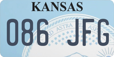 KS license plate 086JFG