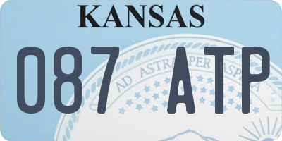 KS license plate 087ATP