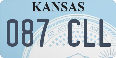 KS license plate 087CLL