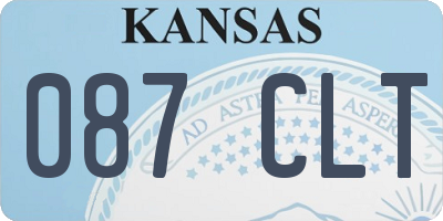 KS license plate 087CLT
