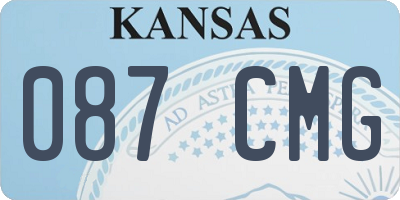 KS license plate 087CMG