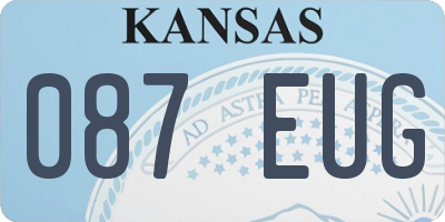 KS license plate 087EUG