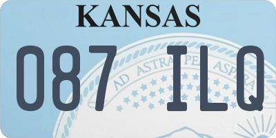 KS license plate 087ILQ