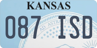 KS license plate 087ISD
