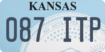 KS license plate 087ITP