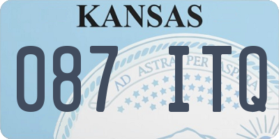KS license plate 087ITQ