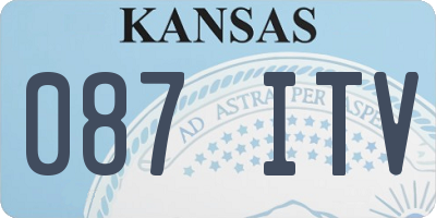 KS license plate 087ITV