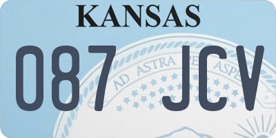 KS license plate 087JCV